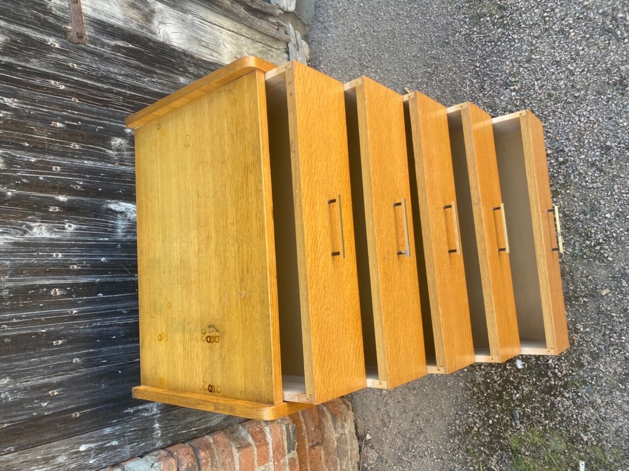 Vintage compass foot dresser