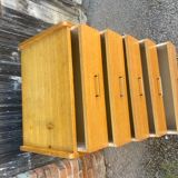 Vintage compass foot dresser