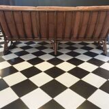 3-seater bamboo sofa