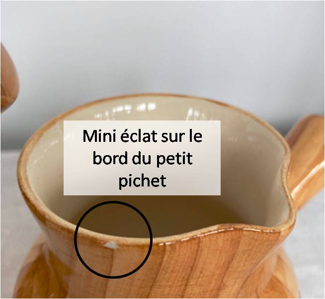 Pair of pitchers Grandjean Jourdan Vallauris 50s