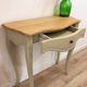 Console en bois massif, crème d'artichaut
