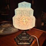 Vintage art deco skyscraper pose lamp