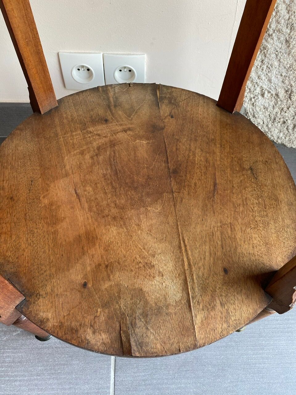 Louis XV-style hot water table in brace, early XX Century