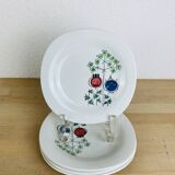 4 assiettes à dessert Pomona par Marianne Westman pour Rörstrand Sweden