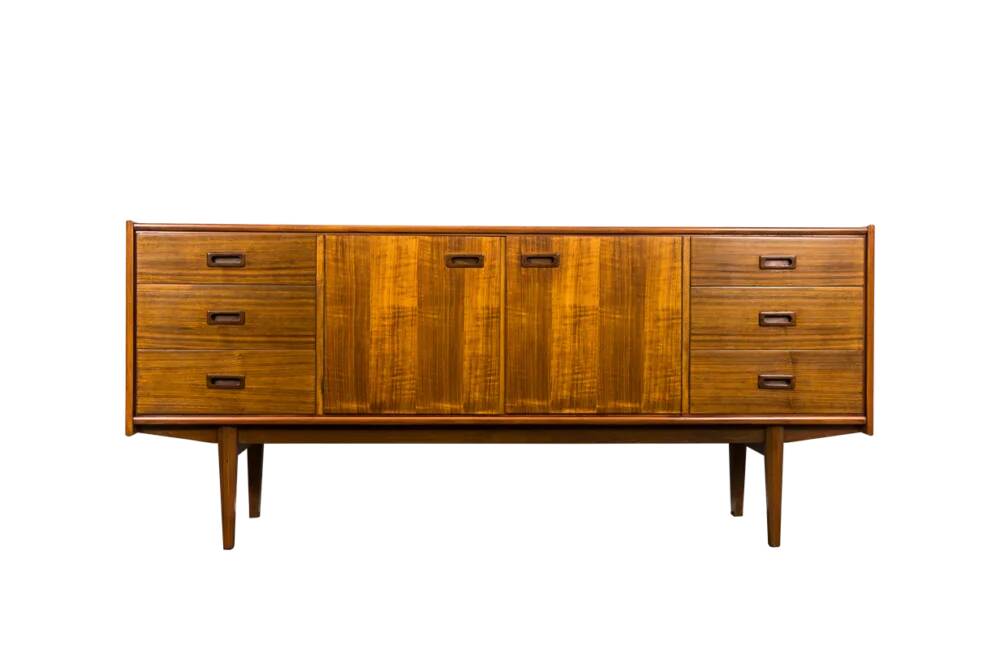 Buffet en noyer vintage par Bfm, années 1960, Pologne
