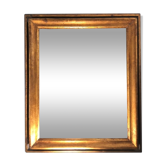 Old gilded wood mirror 48 x 40 cm early 20th century