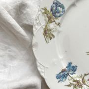Low Limoges porcelain compote dish