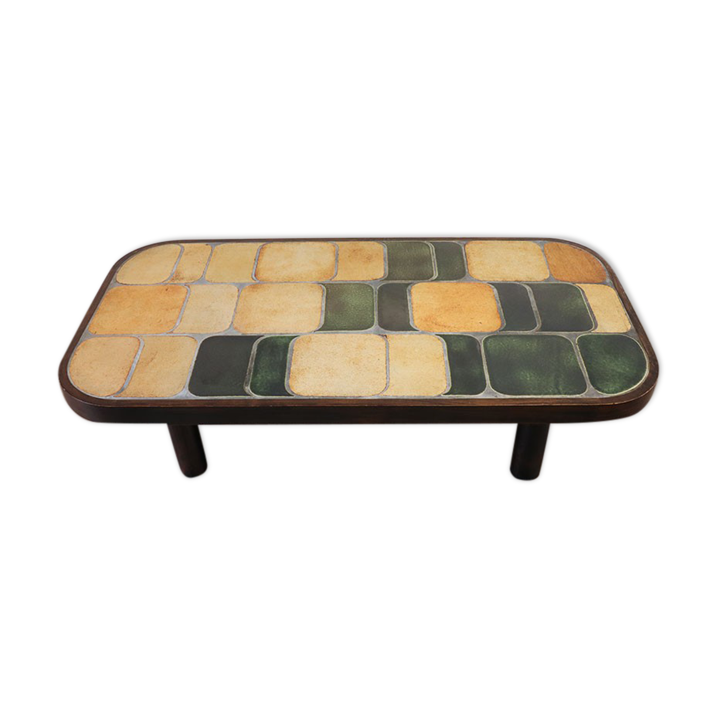 Vintage coffee table "Shogun" by Roger Capron 1960