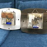 Rare duo of vintage roll clocks JAZ Licato 1960