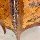 Commode galbée Style Louis XV en marqueterie