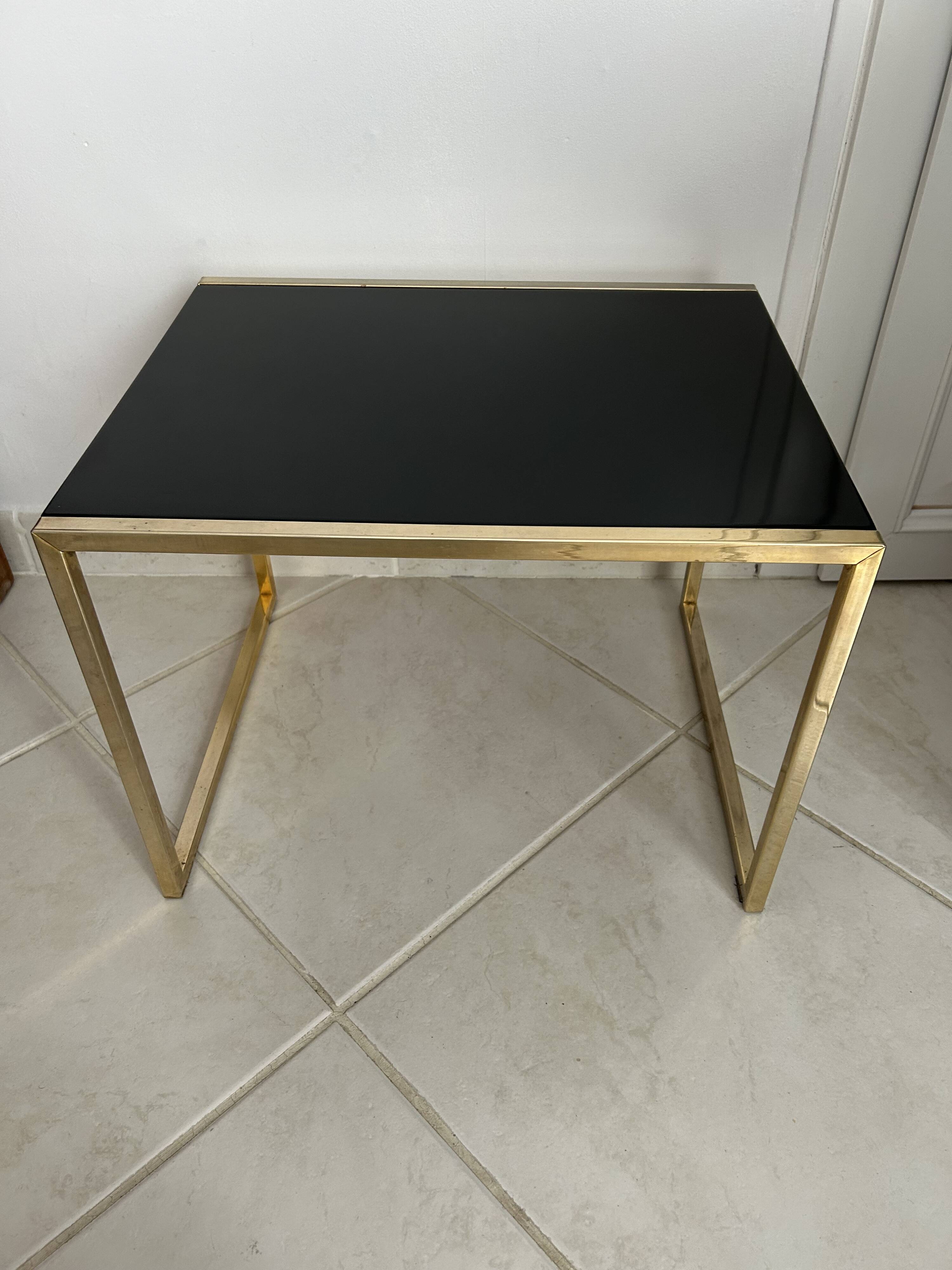 Golden side table