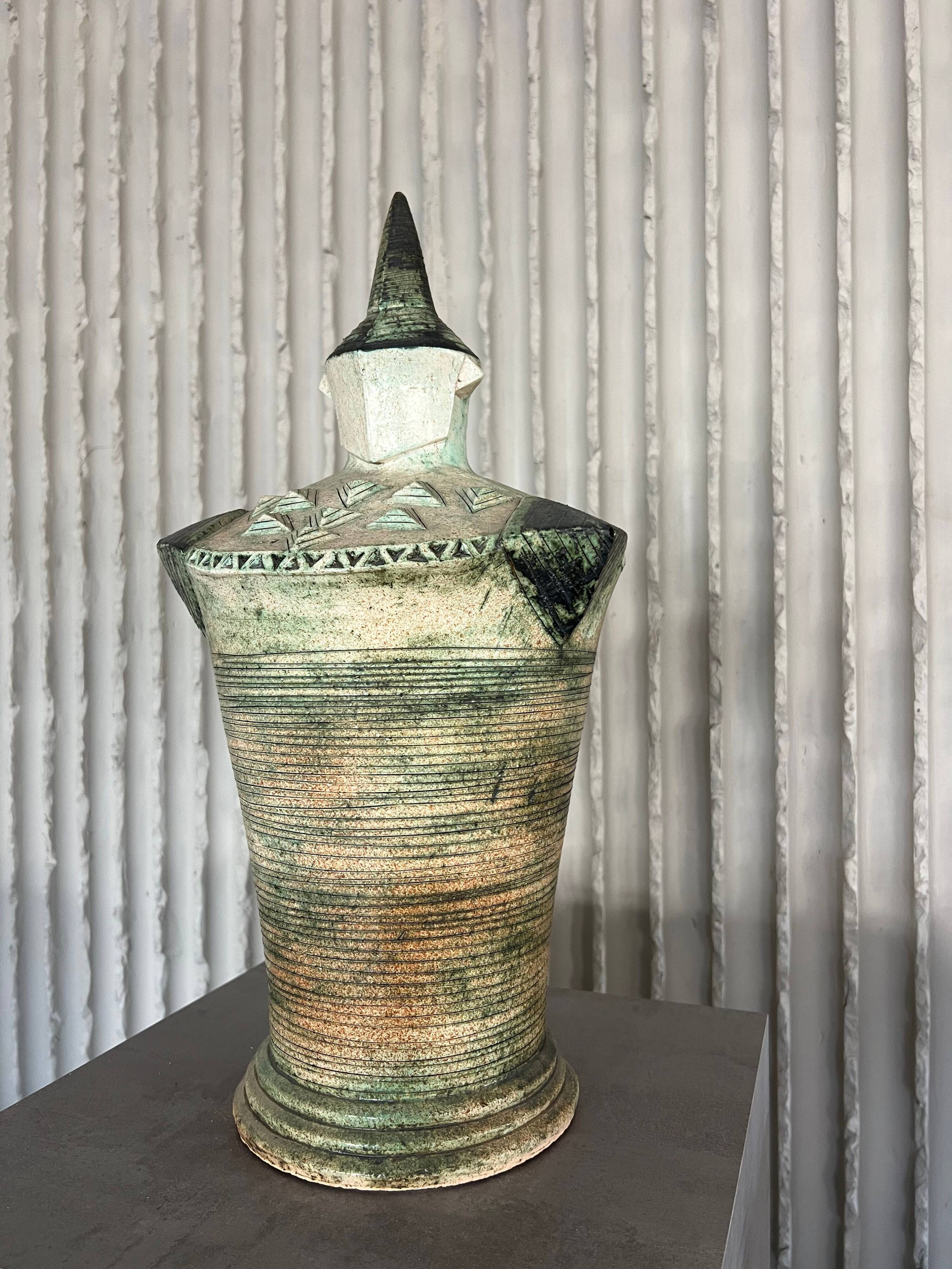 XXL (40-80cm) ceramic chess set by Maria Kenarova
