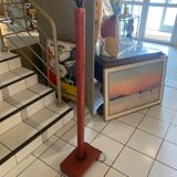 Leather floor lamp