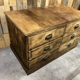 Antique wooden shoe cabinet