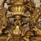 Napoleon III mirror in gilded stucco