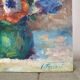 Victor Ferreri's bouquet of anemones oil on panel
