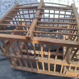 Old wooden bird transport cage