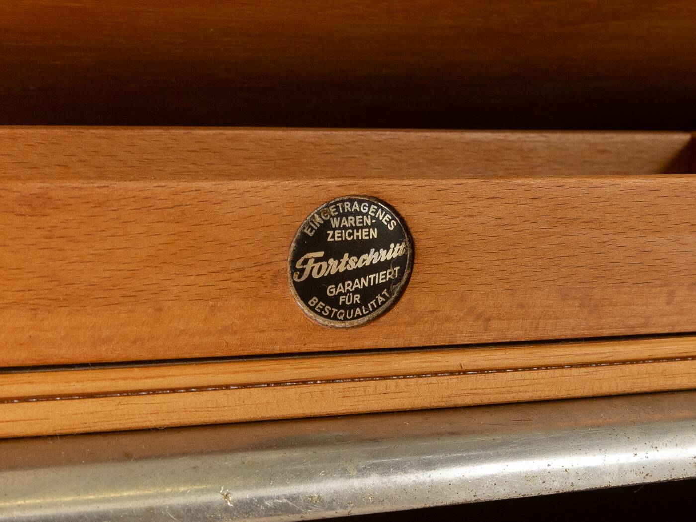 1960s tambour cabinet, Fortschritt, vintage