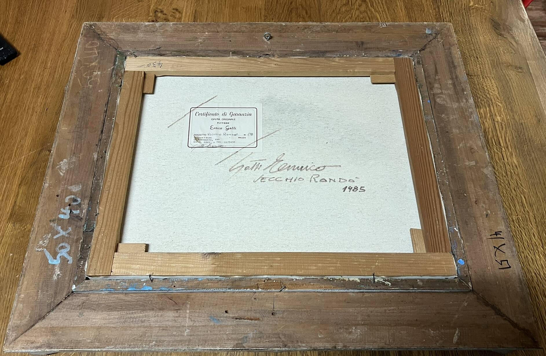 Italian School of the 20th century: Oil on canvas by Enrico Gatti signed, located and dated