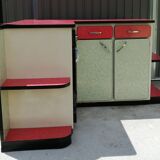 Kitchen buffet in formica 70s