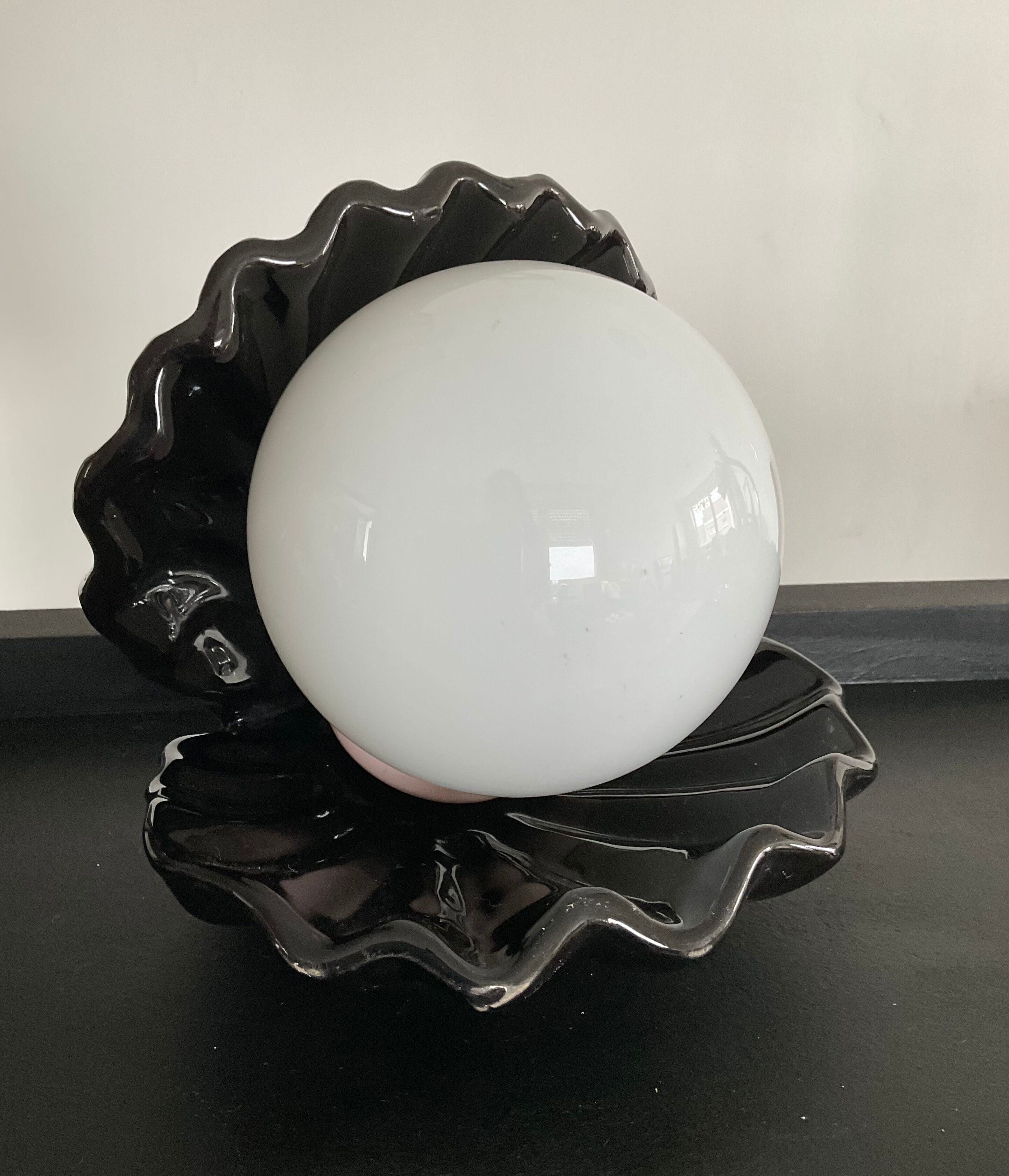 Vintage shell lamp from the 70s-80s