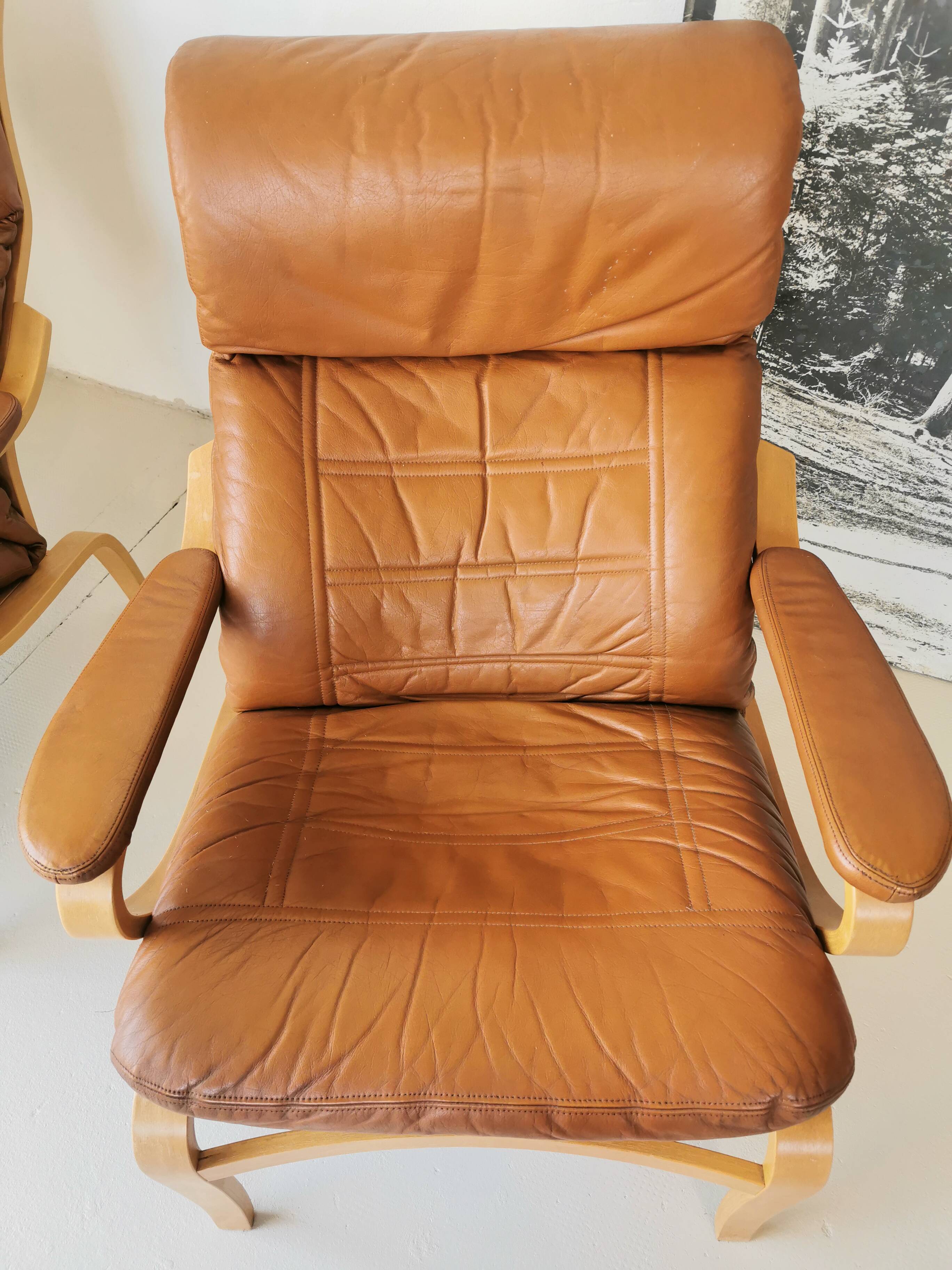 Pair of vintage Scandinavian armchairs