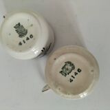 Duo de tasses anciennes Saint-Amand – Décor floral 4146 (années 1930–50)