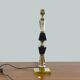 Hollywood Regency lamp foot in vintage crystal