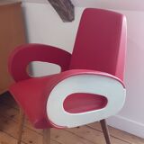 Vintage leatherette armchair