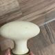 Antique beige porcelain door handle