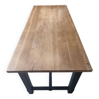 Solid oak farmhouse table