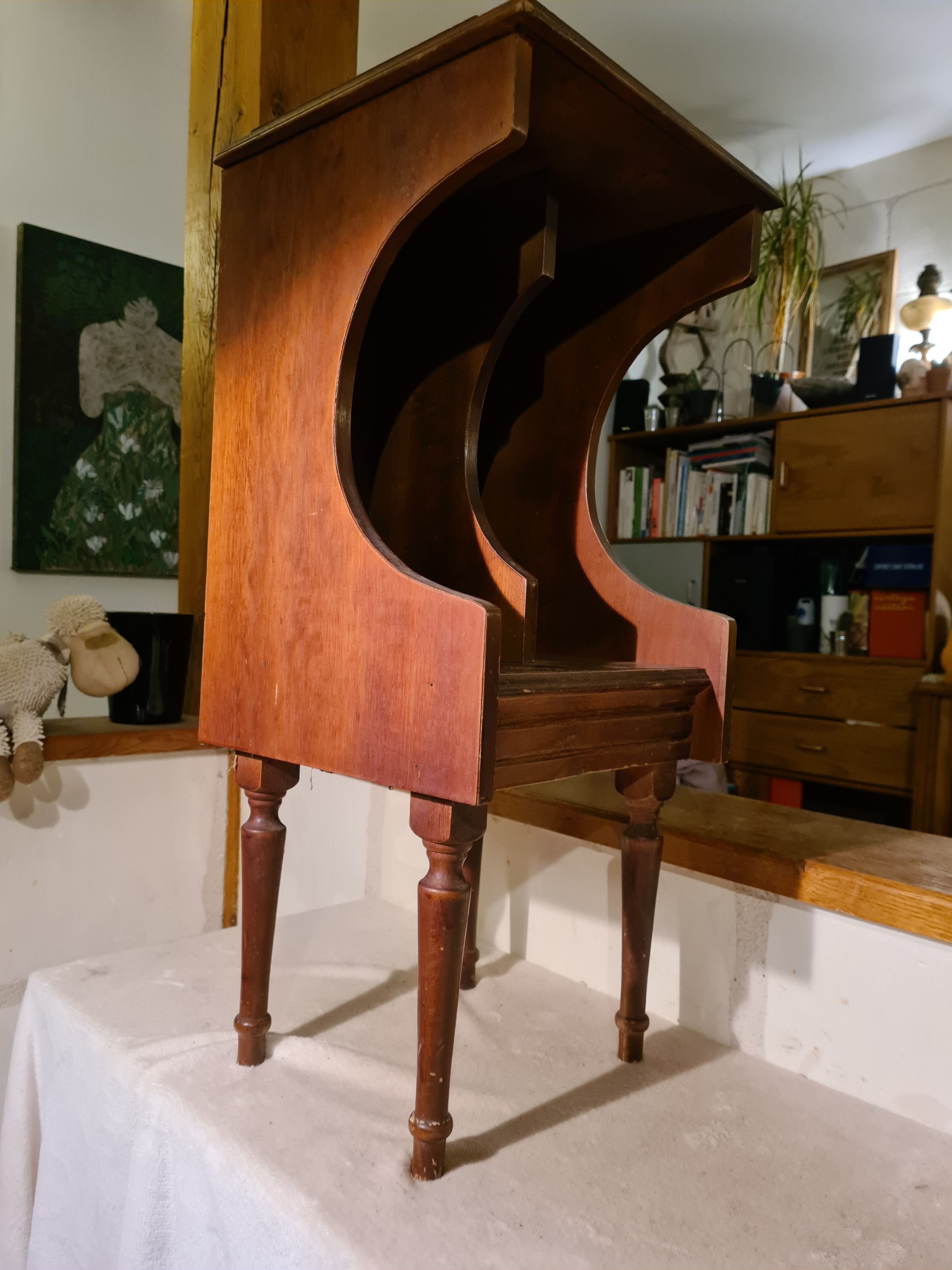 Vintage standing library