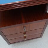 Bureau courbé vintage de design italien 1950