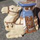 Camel side table in ceramic