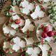 Antique barbotine service with Choisy le Roi apple decorations