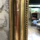 Louis-Philippe pearl mirror, presence gilding with gold leaf, mercury ice 127cm/74,5cm