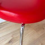 Chaise Artifort Nina vintage, cuir rouge, René Holten années 1990