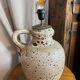Lamp, large model, fat lava ceramic, West Germany
