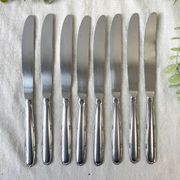 8 vintage stainless steel knives made in France
