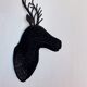 Vintage deer 60's wicker