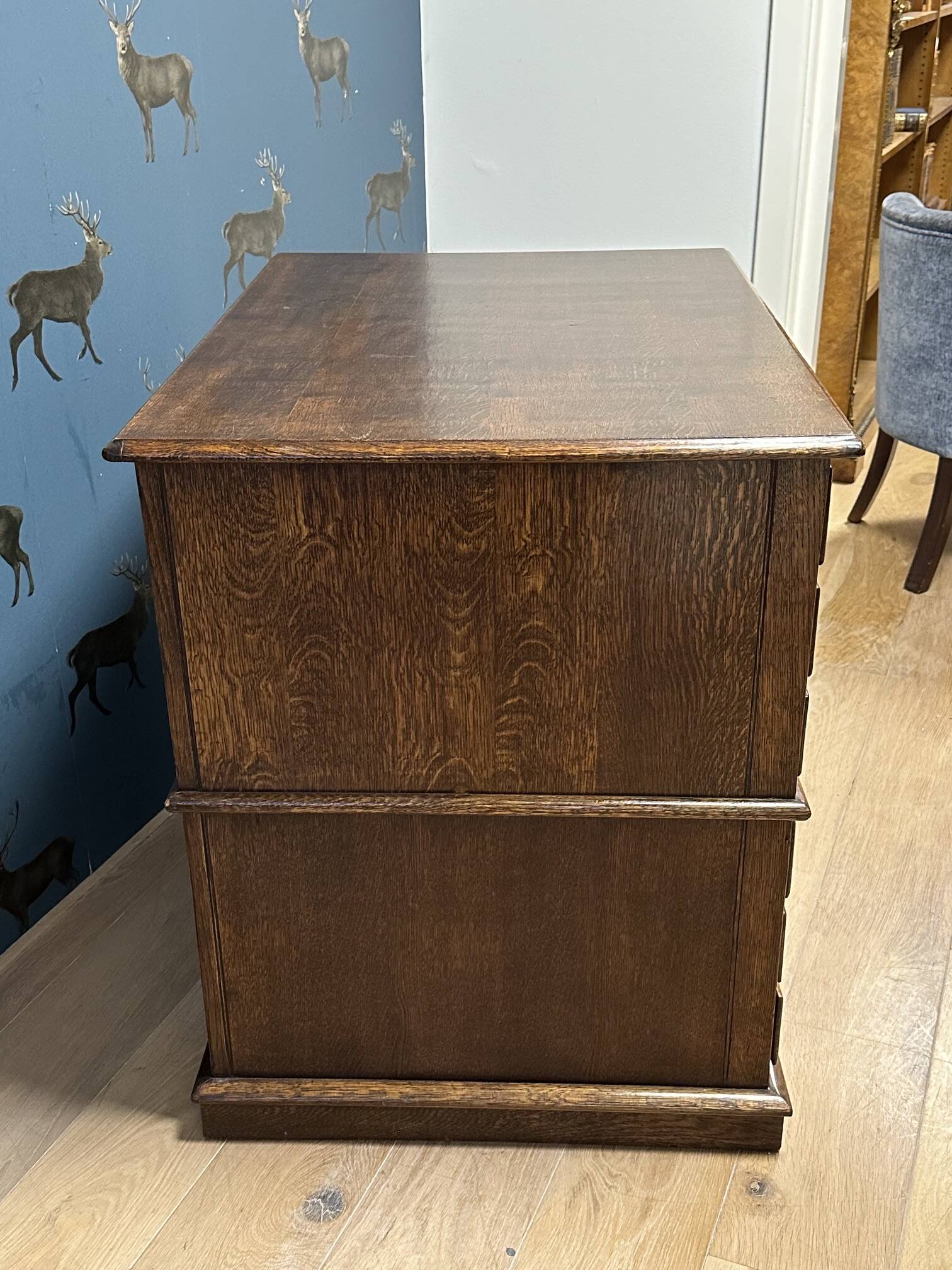 Antique oak drawing cabinet / map cabinet / architect's cabinet
