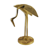 Brass heron 19 cm