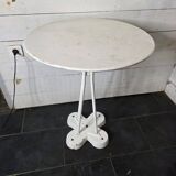 Table de jardin en fer et pied en fonte