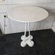 Iron garden table with cast iron legs