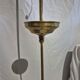 Opaline green white with brass billiard pool lamp 110-150 cm 3 shades