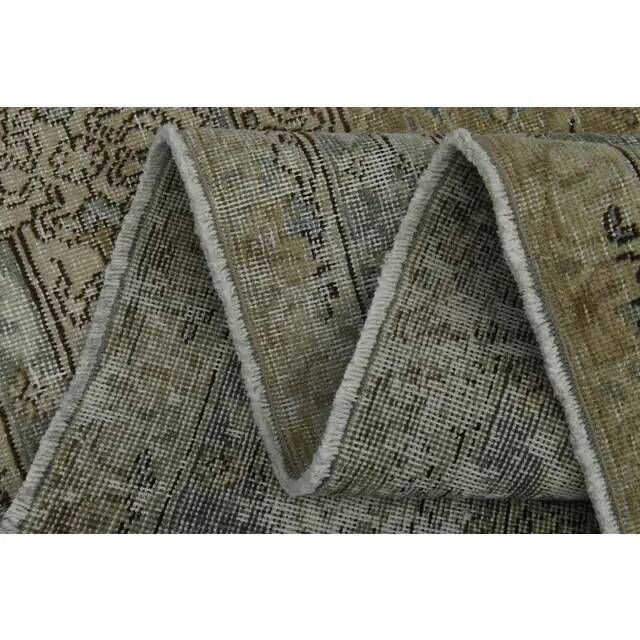 1970s Vintage Persian Handknotted Wool Brown Oversize Area Rug 288x385