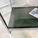 Vintage chrome and smoked glass serving trolley