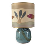 Vintage ceramic lamp from the 1970s.