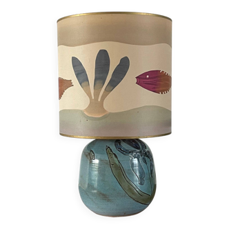 Vintage ceramic lamp from the 1970s.
