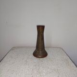 Art-nouveau glass vase electroplating Val Saint Lambert